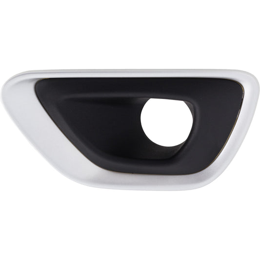 Front, Driver Side Fog Light Trim, Black