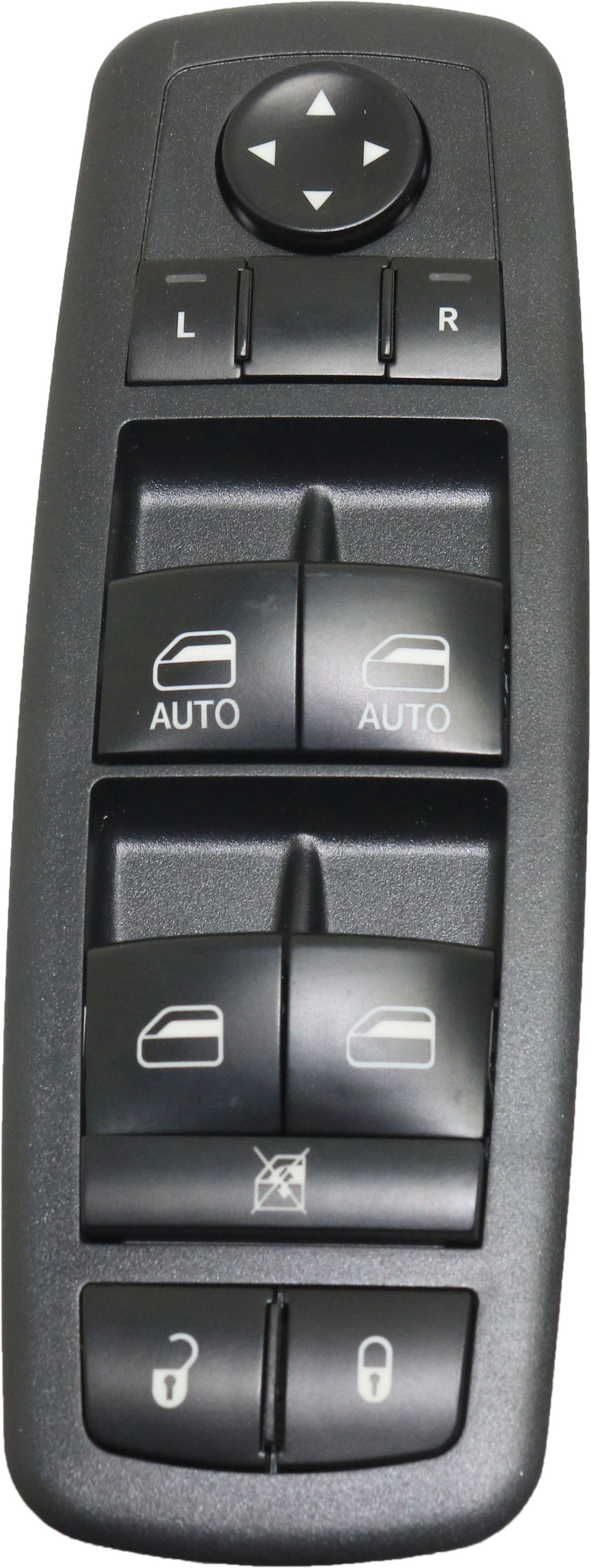 Front, Driver Side Window Switch, Black