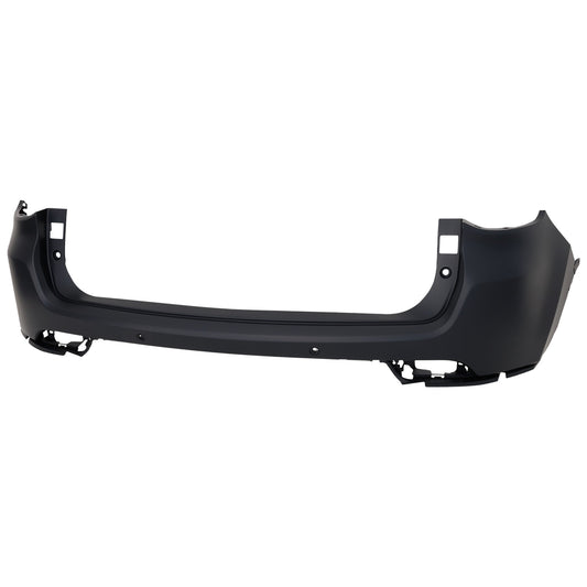 Rear, Upper Primed Bumper Cover, without Mounting Bracket(s), For Models with Park Assist System and without Blind Spot Sensor