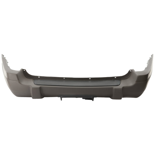 Rear Bumper Cover, Textured Gray, With Towing Hitch Hole