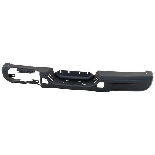 Rear Bumper, Black, For Models with Parking Aid Sensor