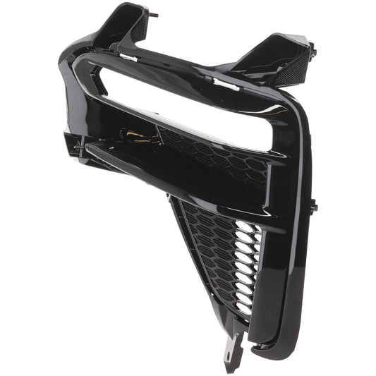 Front, Driver Side Fog Light Trim, Black