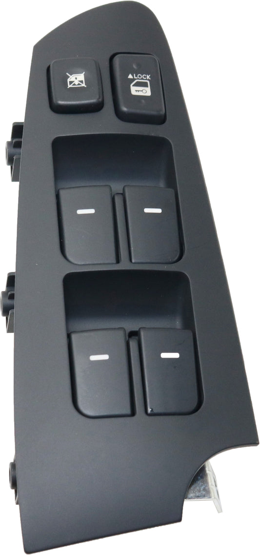 Front, Driver Side Window Switch, Black
