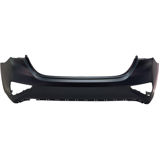 Sedan Rear Primed Bumper Cover CAPA Certified