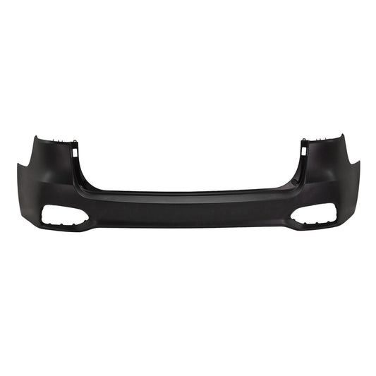 Rear, Upper Primed Bumper Cover, Without Parking Aid Sensor Holes