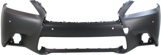 Front Primed Bumper Cover, For Models With F Sport Package, With Parking Aid Sensor Holes, Without Headlight Washer Holes