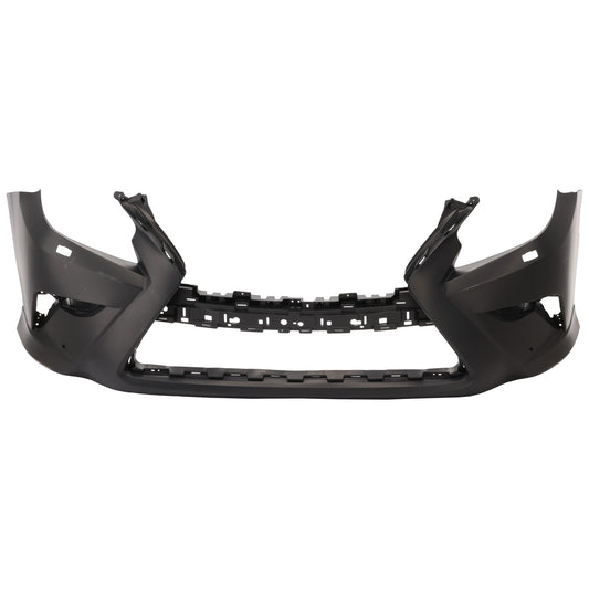 Front Primed Bumper Cover, For Models with Headlight Washer and without Parking Aid Sensor