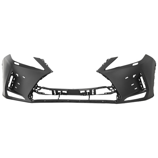 Front Primed Bumper Cover, For Models without Parking Aid Sensor, with Headlight Washer