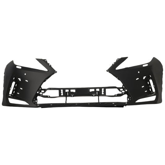 Front Primed Bumper Cover, For Models with Parking Aid Sensor and Headlight Washer