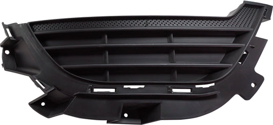 Front, Passenger Side, Outer Bumper Grille, Textured Black