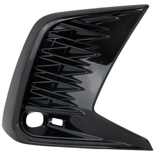 Front, Passenger Side Fog Light Trim, Black, Side Cover