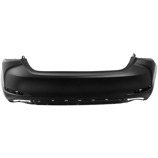 Rear Primed Bumper Cover, without Mounting Bracket(s), North America Built Vehicle, For Models with F Sport Package and without Park Distance Control Sensor Holes, CAPA Certified