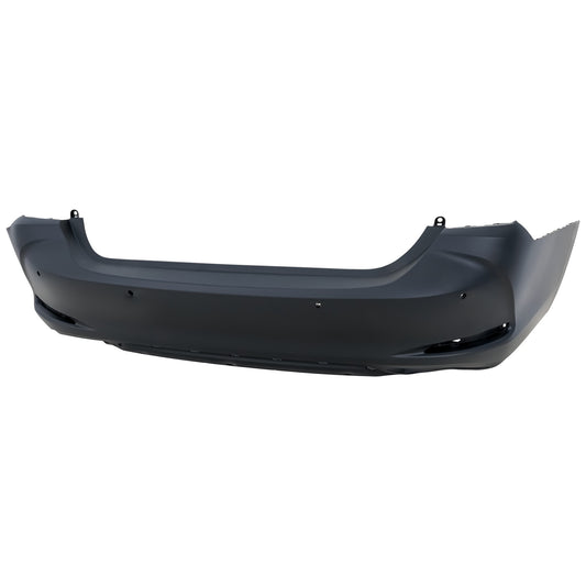 Rear Primed Bumper Cover, without Mounting Bracket(s), Japan Built Vehicle, Manual Luggage Lid, For Models with Park Distance Control Sensor and F Sport Package