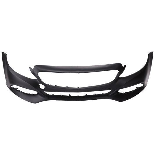 Front Primed Bumper Cover, Convertible/Coupe/Sedan, With Surround View, For Models Without Sport/Luxury Package, Without Parking Aid Sensor Holes