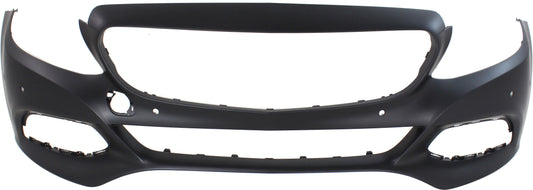 Front Primed Bumper Cover, Convertible/Coupe/Sedan, With Parking Aid Sensor Holes, For Models Without Surround View and Sport/Luxury Package