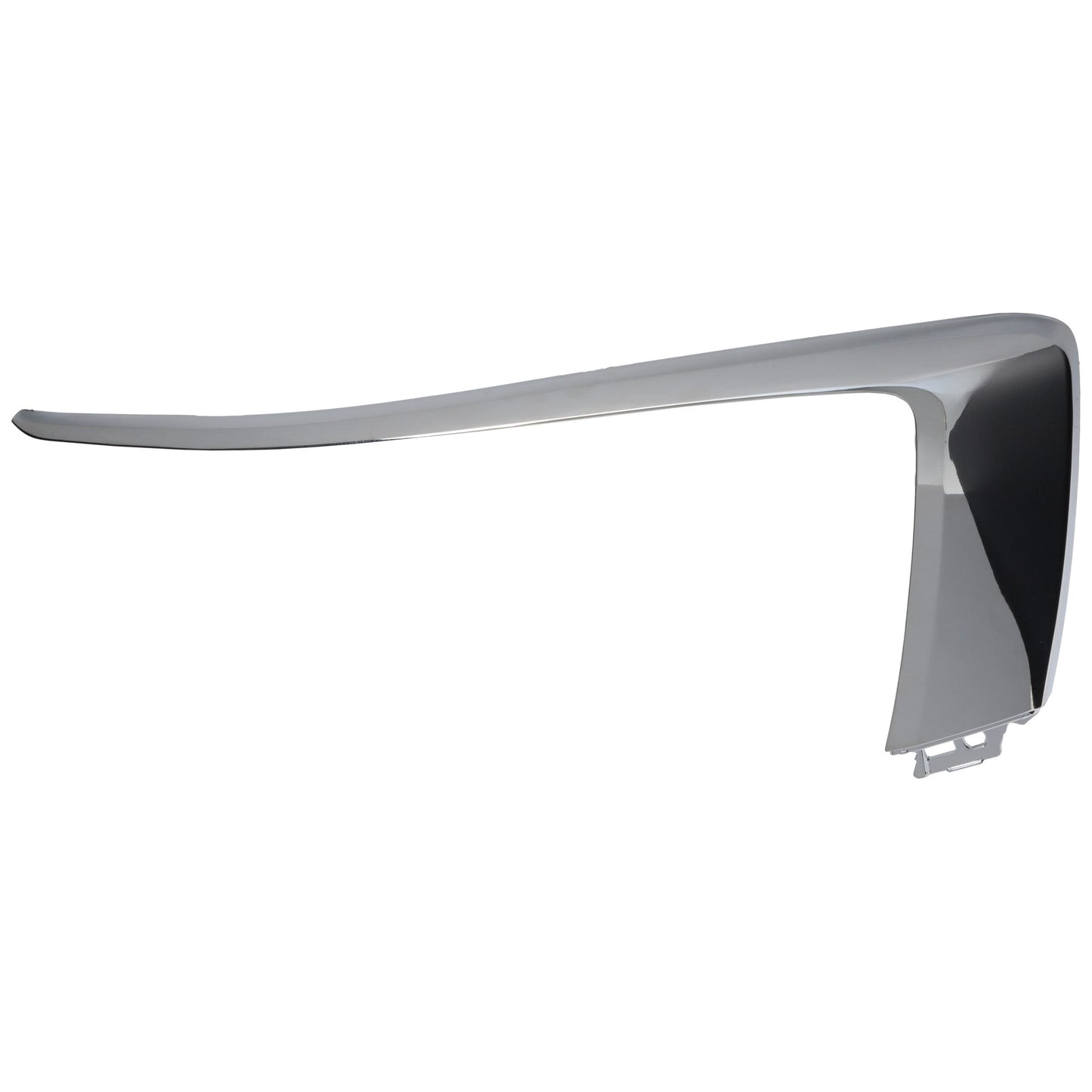 Front, Passenger Side, Upper Bumper Trim, Chrome, Upper Garnish