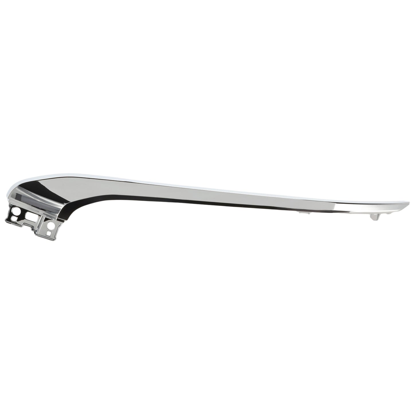 Front, Driver Side, Upper Bumper Trim, Chrome