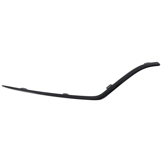 Front, Passenger Side, Outer Bumper Trim, Black