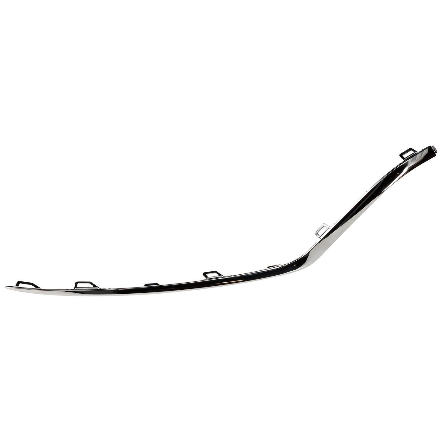 Front, Passenger Side, Outer Bumper Trim, Chrome