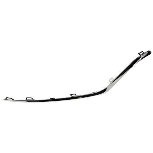 Front, Passenger Side, Outer Bumper Trim, Chrome