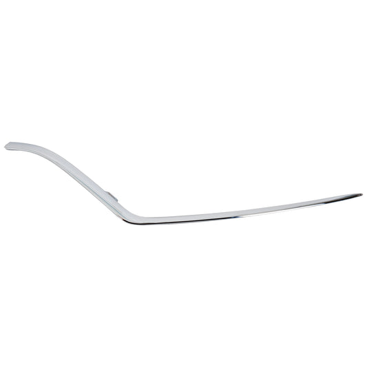 Front, Driver Side, Outer Bumper Trim, Chrome