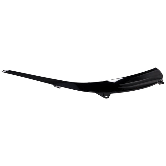 Front, Passenger Side Bumper Trim, Black
