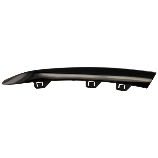 Front, Passenger Side Bumper Trim, Black, Side Bumper Molding