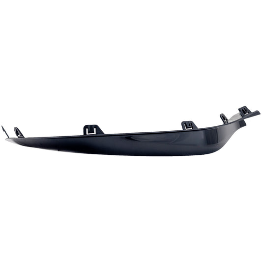 Front, Passenger Side, Outer Bumper Trim, Black