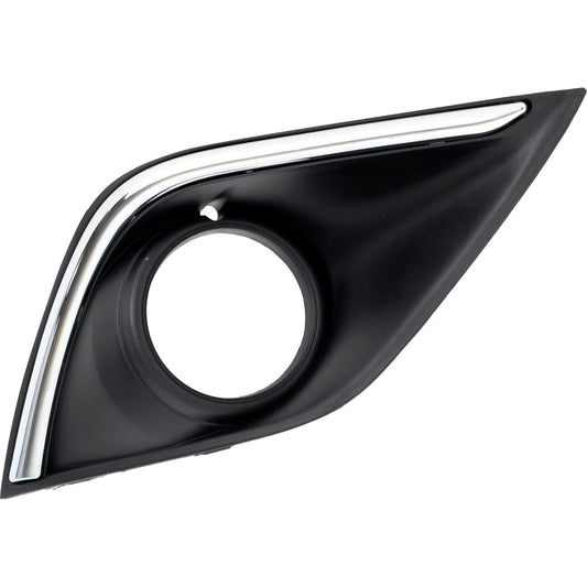 Front, Passenger Side Fog Light Trim, Textured Black