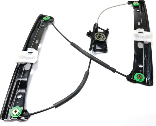 Front, Driver Side Window Regulator, Power, Without Panel