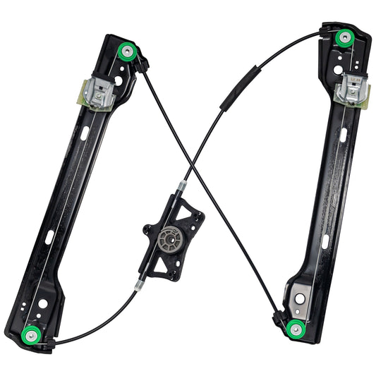 Front, Driver Side, Window Regulator, Power, without Motor