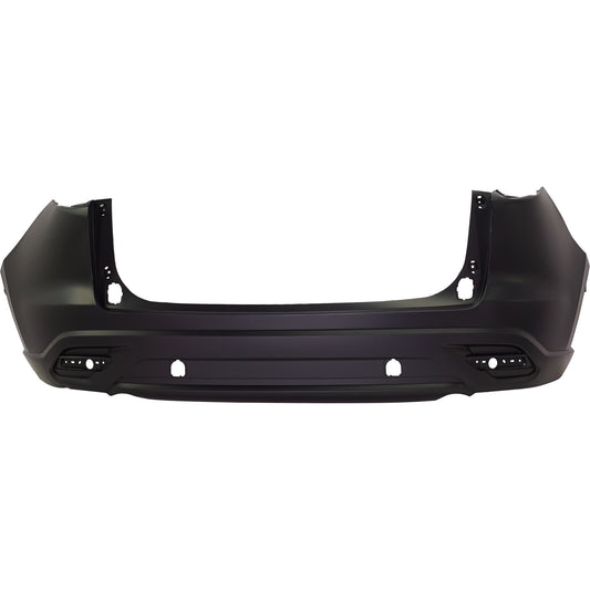 Rear Primed Bumper Cover, 4 Cyl., 2.5L Engine, Without Park Distance Control Sensor Holes