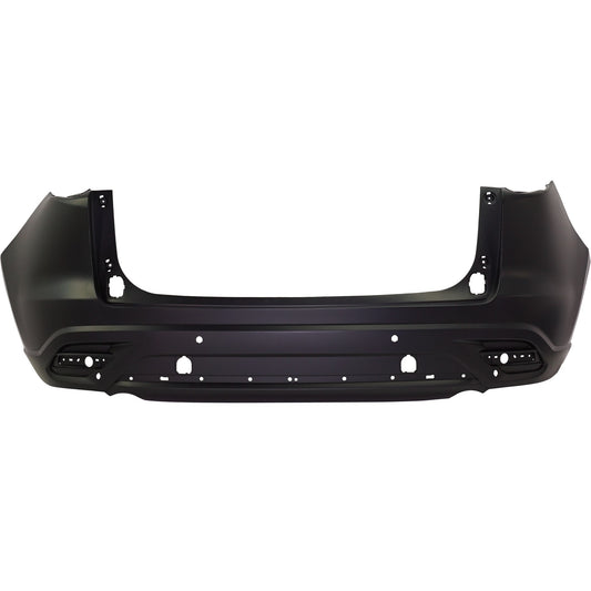 Rear Primed Bumper Cover, 4 Cyl., 2.5L Engine, With Park Distance Control Sensor Holes