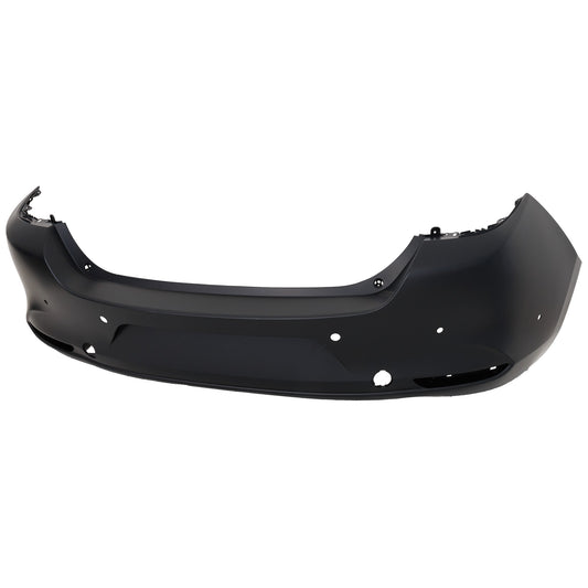 Rear Primed Bumper Cover, Base Model, With Blind Spot Detection