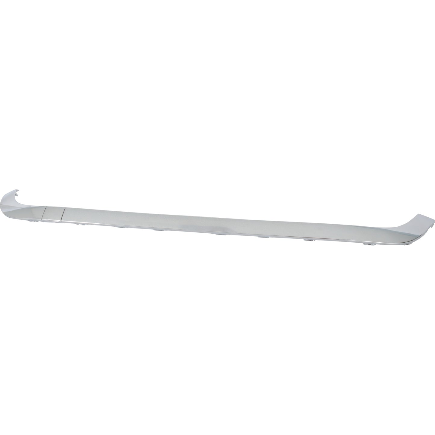 Rear, Driver or Passenger Side, Upper Bumper Trim, Chrome