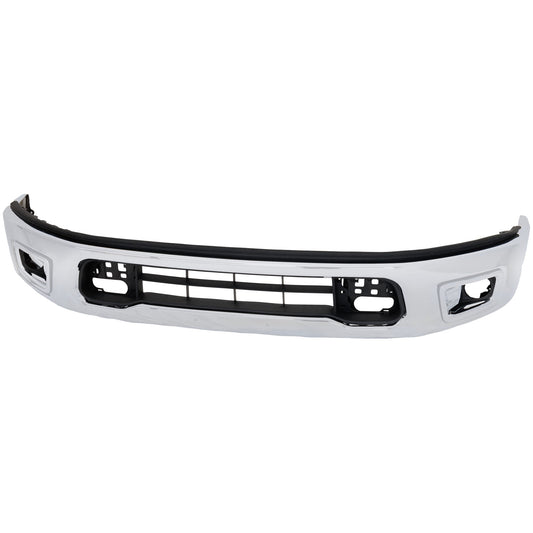 Front, Lower Bumper, Chrome, Without Mounting Brackets, Without Parking Aid Sensor Holes