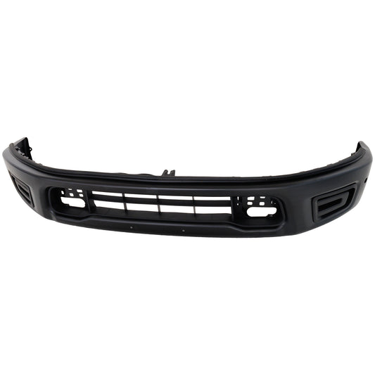 Front, Lower Bumper, Powdercoated Black, With Parking Aid Sensor Holes, Without Mounting Brackets