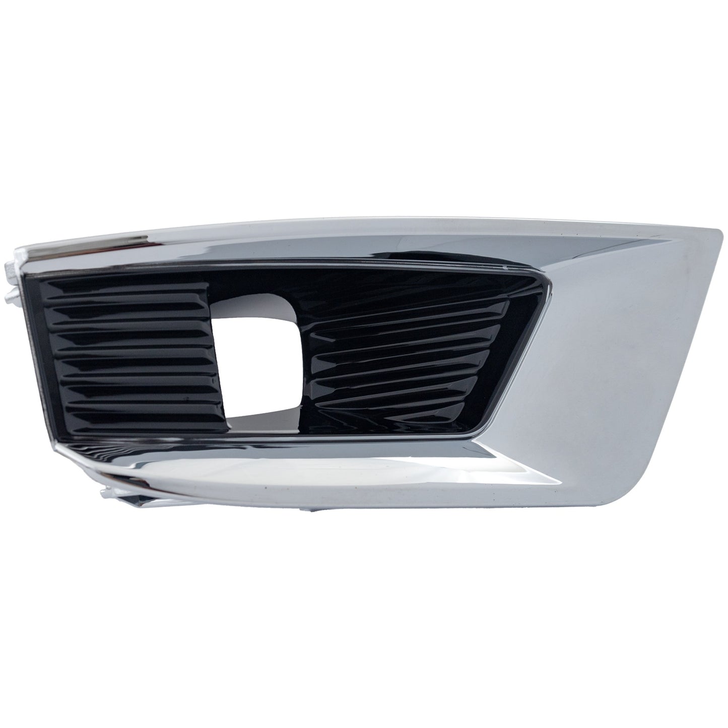 Front, Passenger Side Fog Light Trim, Black, Chrome Bezel, (SL, For Models without Midnight Edition)/Platinum/S/SV Models
