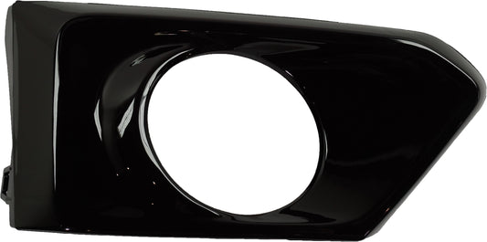 Front, Driver Side Fog Light Trim, Black