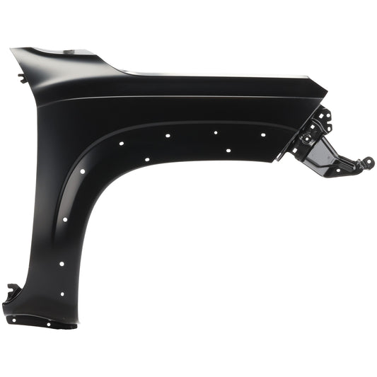 Front, Passenger Side Fender, Crew Cab Pickup, For Models With Wheel Molding Hole