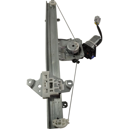 Front, Passenger Side Window Regulator, Power, With 2-Prong Connector