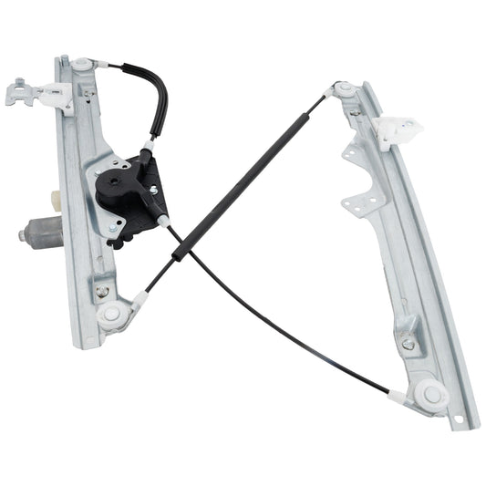 Front, Passenger Side Window Regulator, Power, with Motor, 2-Pins, without anti-pinch feature