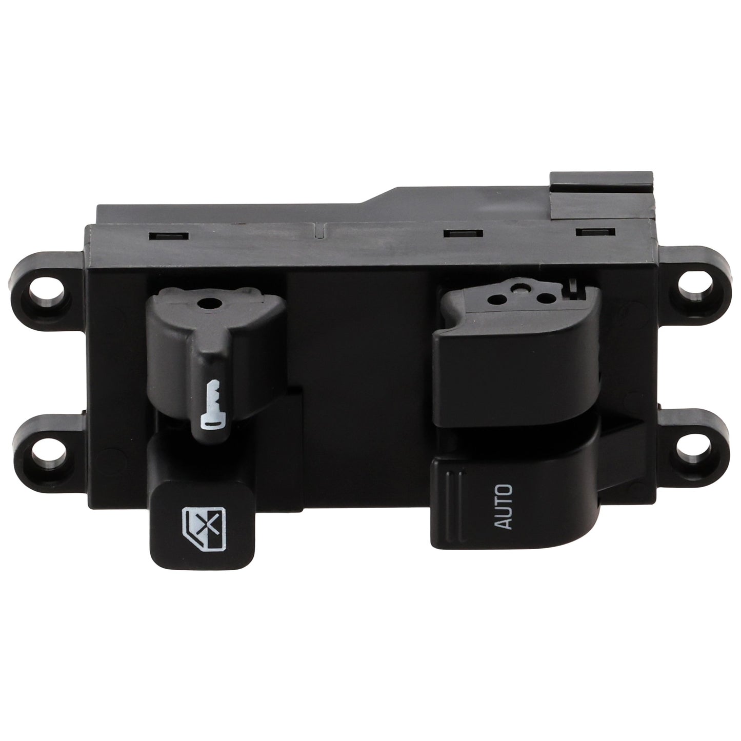 Front or Rear, Driver Side Window Switch Black 4 Buttons