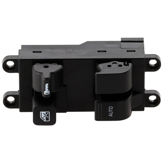 Front or Rear, Driver Side Window Switch Black 4 Buttons