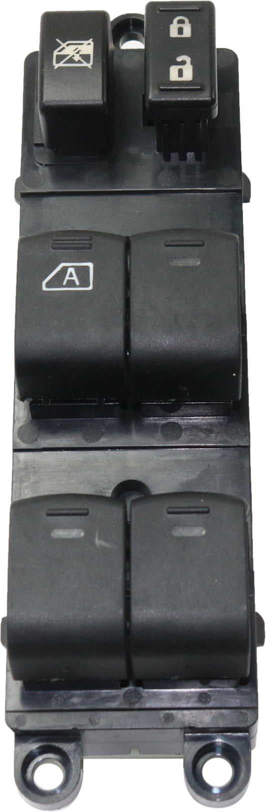 Front, Driver Side Window Switch, Black, 6-Button