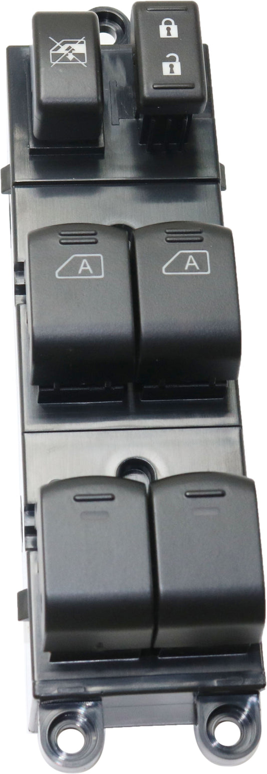 Front, Driver Side Window Switch, Black, 6-Button, 6 Cyl., 3.5L Engine