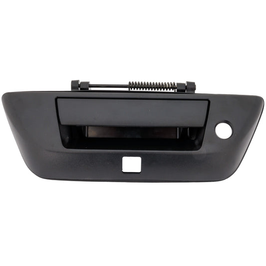 Tailgate Handle, Textured Black Plastic With Camera Hole With Key Hole