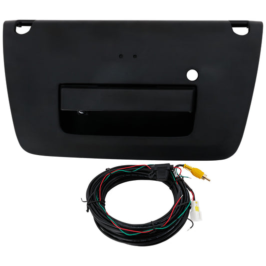 Tailgate Handle, Textured Black, Plastic, For Models with Rear View Camera