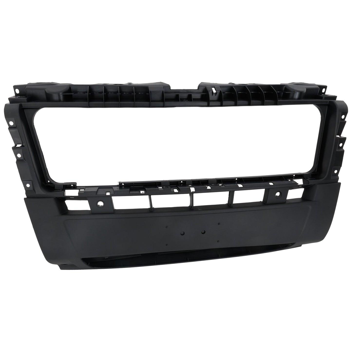 Передняя центральная текстурированная черная накладка на бампер