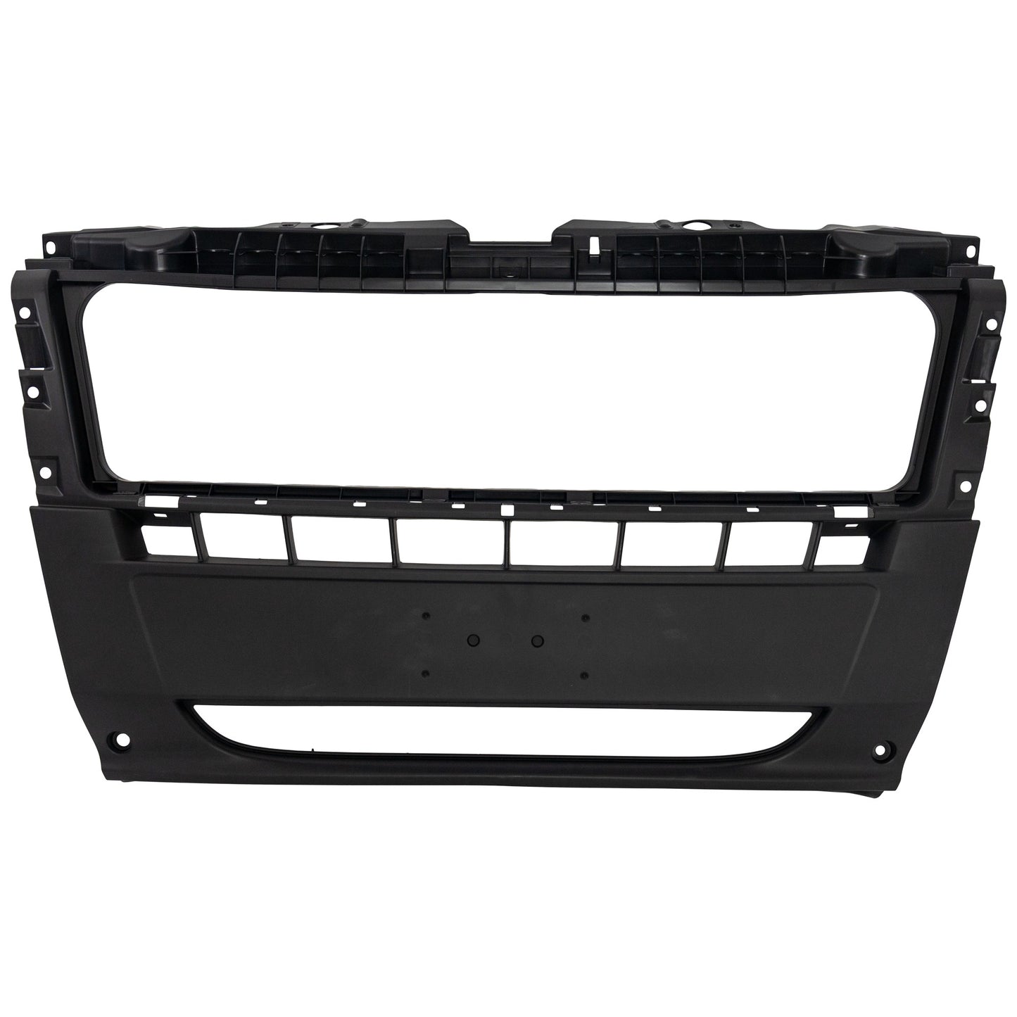 Передняя центральная текстурированная черная накладка на бампер